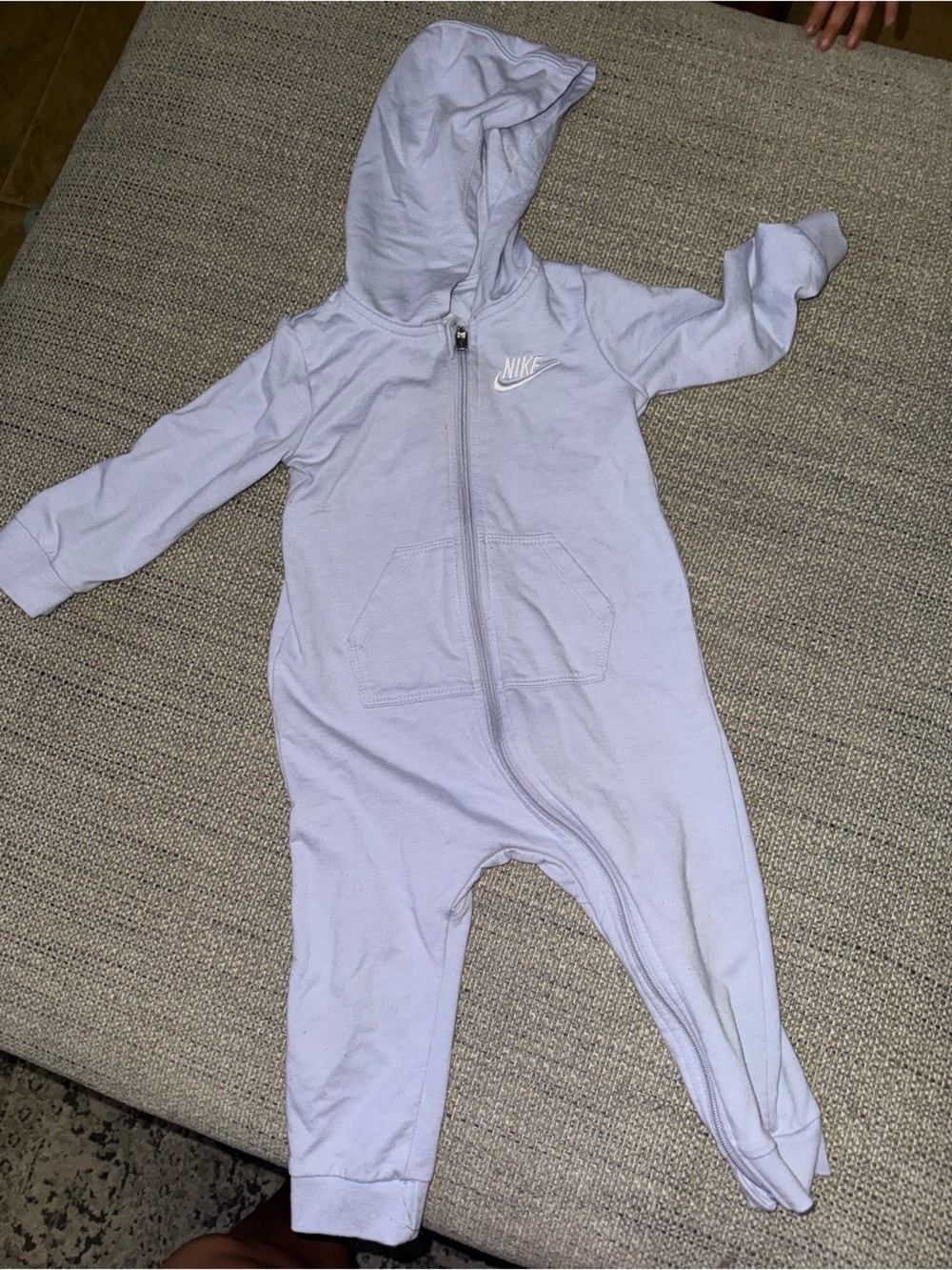 Nike Women's Light Lavender Hooded Zip Onesie